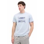 Lumberjack Erkek Mavi Kısa Kollu Tişört M Beden ML OKINA 11ID1-104 6FX Modeli