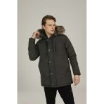 Lumberjack Erkek Oversize Kapüşonlu Kaban - Kışlık Sıcaklık
