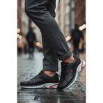 lumberjack Erkek Siyah Sneaker - Kırmızı Detaylı Dinamik Tasarım Spor Ayakkabı