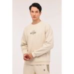 Lumberjack Filaz Erkek Bej Yuvarlak Yaka Sweatshirt