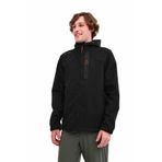Lumberjack GT17 New Trend Softshell 1PR Kapsonlu Fermuarlı 3 Cep Göğüs Cep Fosfor Şeritli Siyah Erkek Ceket
