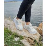 Lumberjack Lilian, Beyaz Renk Kalin Tabanli Ortapedik Spor Ayakkabi