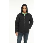Lumberjack Lucas Coat 1N55 4pr Çift Yönlü Erkek Mont XL Uzun Kol Düz Desen - Siyah