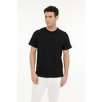 Lumberjack M-CT102 BSC C NK T-SH 4FX Siyah Erkek Kısa Kol T-Shirt - 2XL