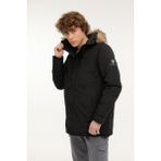 Lumberjack M-SN54 Freddy Coat 2pr Siyah Erkek Uzun Kaban - 2XL