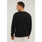 Lumberjack M-SN75 Basıc C Neck Sweat Siyah Erkek Sweatshirt - 2XL