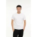 Lumberjack MB CT102 C NK T-SH 5FX KIRIK BEYAZ Erkek Kısa Kol T-Shirt - 2XL