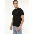 Lumberjack Mb Ct102 Tişört, L, 20-102064373-2, Siyah, Erkek