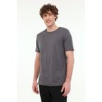 Lumberjack MB CT110 PM C NK T-SH 5FX Gri Erkek Kısa Kol T-Shirt - 2XL
