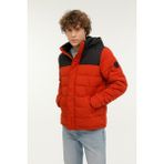 Lumberjack ml Klaun 2CMH2527-001 3pr Kiremit Erkek Kısa Kaban - Siyah - Kırmızı