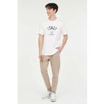 Lumberjack ML RENATO 11ITL 1030 6FX Renato Beyaz Erkek T-shirt