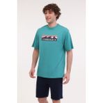 Lumberjack ml Roger 11OTD2-31 5fx Aqua Erkek Kısa Kol T-Shirt - Mavi