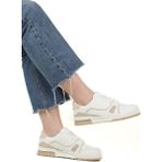 Lumberjack Penita Memory Foam Cilt Unisex Sneaker Ayakkabı - Beyaz - Bej