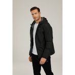 Lumberjack Siyah Erkek Mont SN55 Lucas Modeli Günlük Tarz 2XL Beden ile Rahat Kullanım
