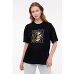 lumberjack Siyah Kadın Kısa Kol T-Shirt WL PLUTO 11GFL988 4FX