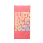 Lumberjack Unisex Pembe Plaj Havlusu STD SM MFIBER 6FX Modeli
