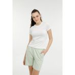 Lumberjack Wb Laura 11 4fx Kadın T-Shirt - Ekru