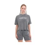 Lumberjack WL FREYA 11SY790 5FX Gri Kadın Kısa Kol T-Shirt