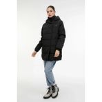 Lumberjack Wl Karina Kadın Mont - Siyah Renkli Uzun Kollu Kapüşonlu Günlük Model - XS