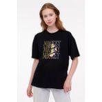 Lumberjack Wl Pluto 11GFL988 4fx Siyah Kadın Kısa Kol T-Shirt - XS