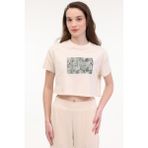 Lumberjack Wl Rena 11OUTSS25105 5fx Bej Kadın Kısa Kol T-Shirt - XL