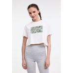 Lumberjack Wl Rena 11outss25105 5fx Ekru Kadın Kısa Kol T-Shirt - Bej