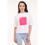 Lumberjack Wl Whıte 11SS9091 5fx Ekru Kadın Kısa Kol T-Shirt - Bej