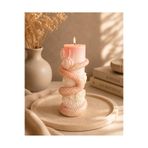 Lumera Candle Sedefli yılan sarmalı sütun el yapımı kokulu dekoratif hediyelik mum