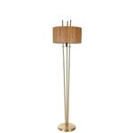 Lumexx Belen Eskıtme Lambader Sılındır Bambu 01 Abajurlu
