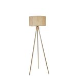 Lumexx Fısco Trıpod Eskıtme Lambader Sılındır Bambu 010 Abajurlu