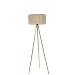 Lumexx Fısco Trıpod Eskıtme Lambader Sılındır Bambu 09 Abajurlu