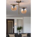 Lumexx Terra 2 Li Eskitme Bal Camli Plafonyer Avize