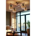 Lumexx Weston 4 Lü Naturel Bal Camli Plofonyer Avize