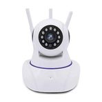 LUMİ-Gece Görüşlü HD 360 Derece Wifi İp Kamera Bebek Kamerası-3 ANTEN