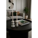 Lumi Home 2'li Set Sütun Şamdan Mumluk Minimalist Uzun Mum İçin Dekoratif Masaüstü Aksesuarı İskandinav Stil