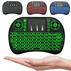 LUMİ-Mini Klavye Işıklı Keyboard Touch Pad Wireless Kablosuz TV