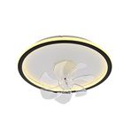 Lumiair Aydınlatma Ve Hareketli Vantilatör, Siyah, 60 Cm
