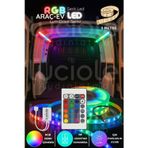 LumiDrive 3m RGB 5050 LED Şerit – 24 Tuş Kumandalı Modüllü Set, Premium Renk-Sistem