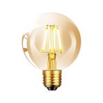 lumiere Design 3'LÜ 4W 2700K G95 LED AMPUL KIRILMAZ GÖVDE DİM EDİLEBİLİR AMPUL