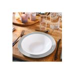 Luminarc 6' Lı Zelıe Beyaz 21 cm Yemek Tabağı.