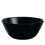 Luminarc Arcopal Zelie Siyah 20 cm Çukur Yemek 16 cm Çorba Kase Tabağı 6 Kişilik 12 Parça Yemek Takımı
