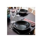 Luminarc Carine Noir Siyah Yemek Tabağı 6lı