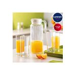 Luminarc Quadro Sıcak-soğuk Kapaklı 1.1 Lite. Borosilikat Cam Buzdolabı Sürahisi-Su-Meyve Suyu-Limonata-Ayran