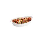 Luminarc SMART CUISINE Oval Fırın Kabı Beyaz 21x13 Cm Makarna Börek Tepsisi Mikrodalga Kabı Servis Kabı