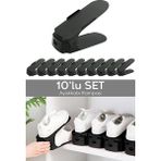 Lumindra 10'lu Tekli Ayarlanabilir Ayakkabı Rampası - Dolap İçi Ayakkabı Düzenleyici Organizer