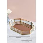 Lumindra Sekizgen Cam Sunumluk Tepsi-31 Cmx21 Cm
