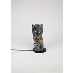 Luminocrafts El Yapımı Cam Mozaik Lamba, Baykuş Gece Lambası, Yoga Meditasyon Işığı, Bali El Yapımı Dekoratif Lamba, Lumino Owl Glass Mosaic Lamp (Shiny Black)