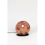 Luminocrafts El Yapımı Cam Mozaik Lamba, Lumino Bagel Simit Gece Lambası, Yoga Meditasyon Işığı, Bali El Yapımı Dekoratif Lamba, Loş Işık (Leila)