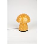 Luminocrafts El Yapımı Cam Mozaik Lamba, Mantar Gece Lambası, Yoga Meditasyon Işığı, Bali El Yapımı Dekoratif Lamba, Mushroom Lamp (Yellow)