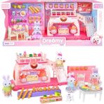 Luminoo Bay Dreamy Mini Sevimli Arkadaş Tavşan Büyük Fırın Seti - Pembe - Mavi - Beyaz - Sarı